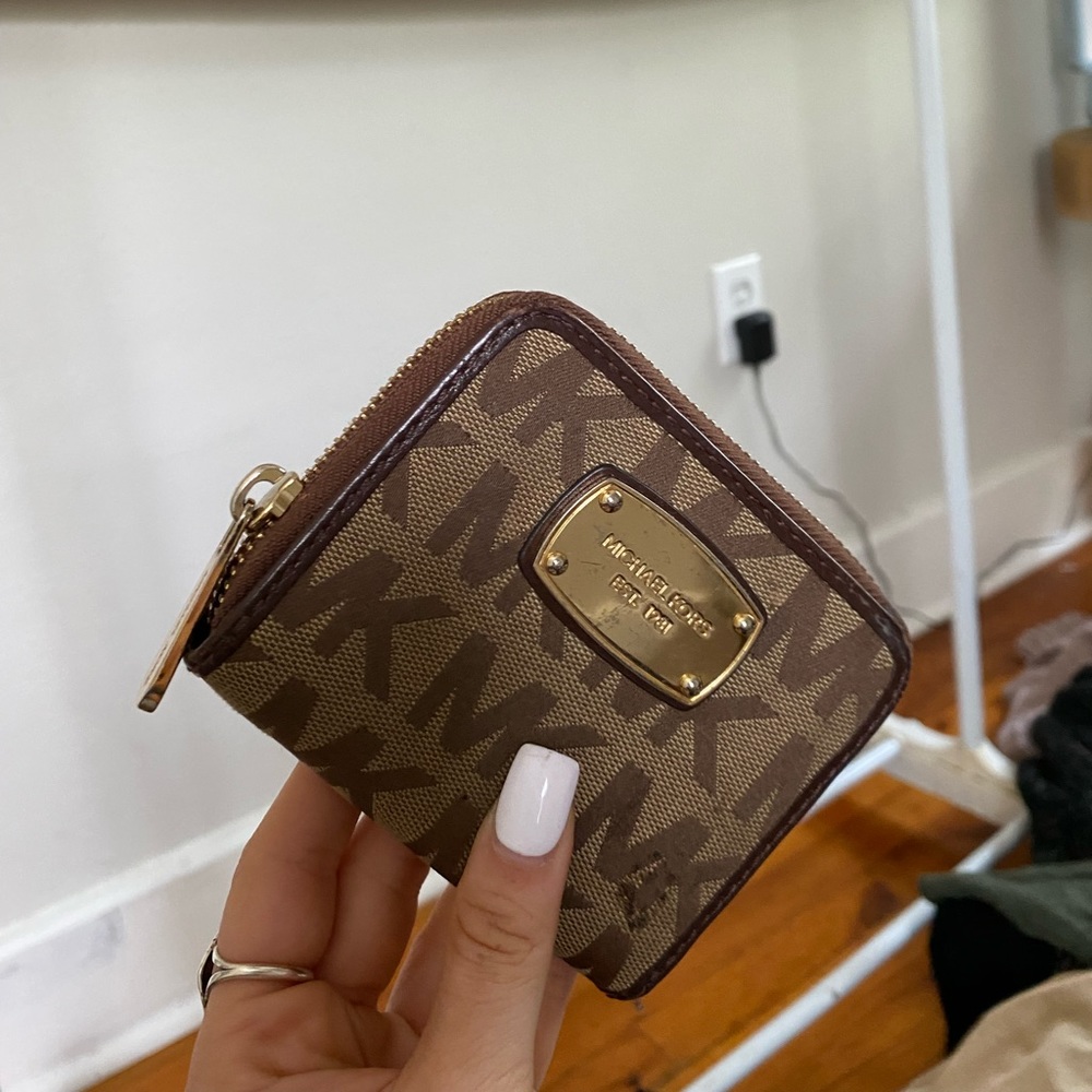 Adorable mini MK wallet